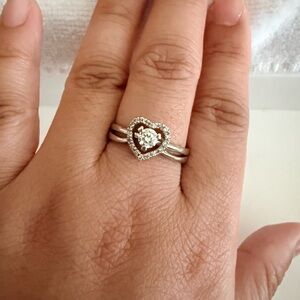 14K gold diamond ring set (2 Rings)